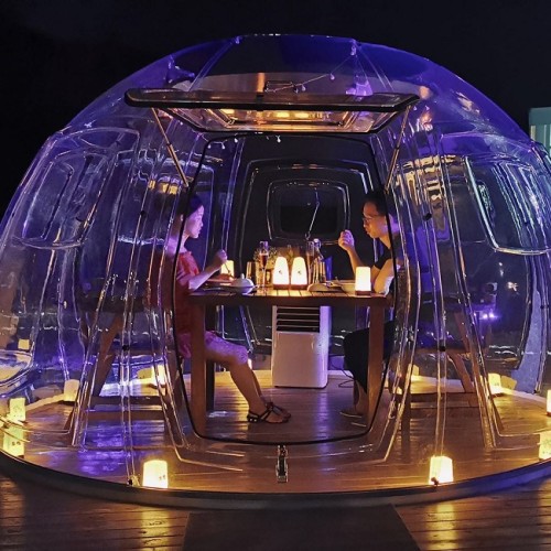 MiicoFun Transparent (Clear) Bubble House for Restaurant or Garden Igloo