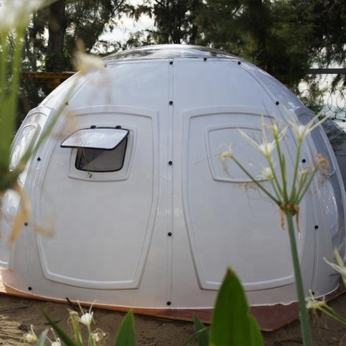 MiicoFun Transparent Bubble Dome Tent,made of PC Panels with windows and door.