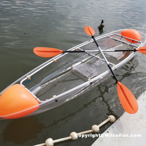 MiicoFun Polycarbonate Transparent Crystal Kayak 1 Person Touring Kayak Clear Bottom Canoe