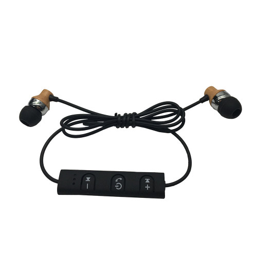 Accoustic V5.0 Wooden Bluetooth Earphones for All Smartphones