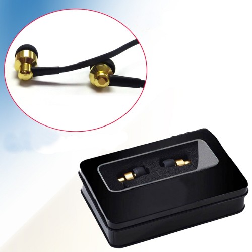 Stereo hifi gold jack economic in-ear iphone android earphones with microphone