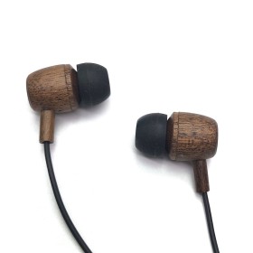Natural Wood User-friendly Balanced Bass Driven Sound Earphone