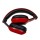 Moda y nuevos auriculares inalámbricos portátiles con tecnología bluetooth de color rojo y negro