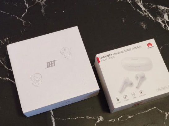 JEET Air Plus und Huawei FreeBuds Bluetooth-Headset