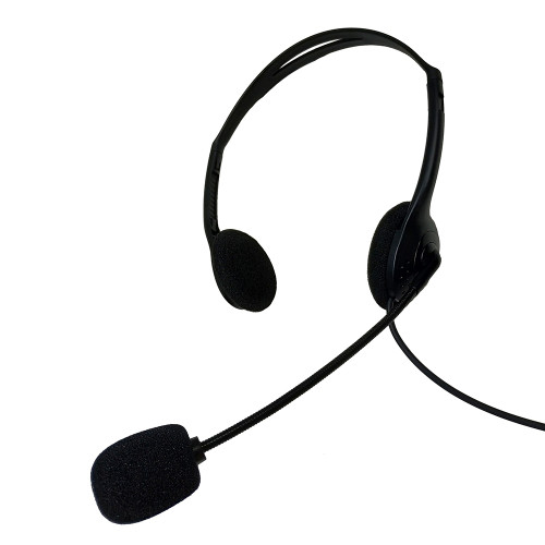 Kostengünstiges Mono Call Center Headset mit geräuschunterdrückendem Mikrofon