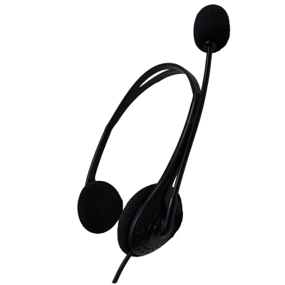 Casque d'écoute de centre d'appels mono économique avec microphone à réduction de bruit