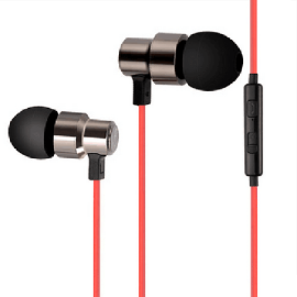 Stereo hifi gold jack economic in-ear iphone android earphones with microphone