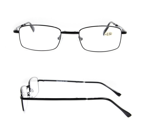 Vente en gros vente chaude de haute qualité réglable petit portefeuille en métal pliant des lunettes de lecture avec caisse d'emballage