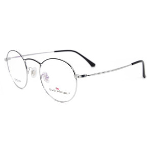 Vente chaude de haute qualité Design de la mode Eyewear Frame Titanium lunettes de vue optiques rondes cadres pour adultes