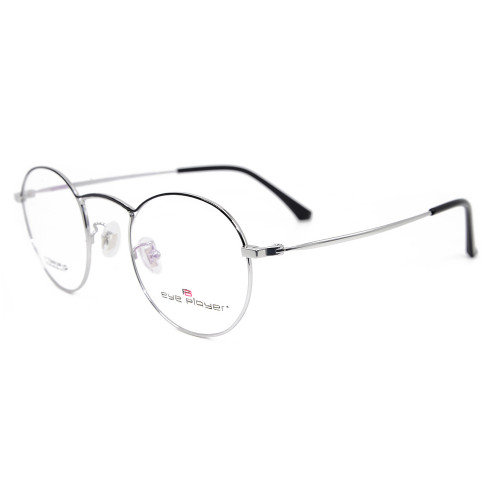 Venta al por mayor venta caliente nuevo modelo de estilo gafas marco redondo de titanio gafas para los hombres