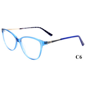 الجملة ذات جودة عالية نموذج جديد أزياء نمط النظارات الماس خلات النظارات البصرية الإطار للسيدات