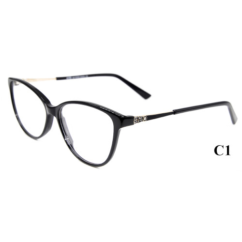 الجملة ذات جودة عالية كمية صغيرة من أجل نظارات أزياء الماس خلات النظارات البصرية الإطار للسيدات