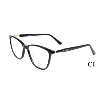 Wholesale custom Diamond decoration fashion style eyewear acetate optical glasses frames for women