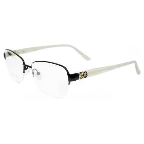 Vente en gros dernier modèle Spectacle frame Factory mode personnalisée en métal verres de lunettes optiques pour les femmes