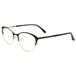 حار بيع أحدث طراز أزياء النظارات المعدنية نصف إطار القط العين النظارات البصرية إطارات للسيدات