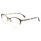 Hot selling latest model fashion eyewear metal Half frame Cat eye Optical glasses Frames for ladies