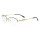 Marco de calidad superior al por mayor de los vidrios ópticos del oro del metal de la moda de las gafas del medio marco para las señoras
