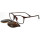 أحدث طراز تصميم الأزياء TR90 إطار كليب على النظارات الشمسية الإطار مع عدسة الاستقطاب للبالغين