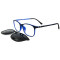 Latest model Fashion design TR90 Frame Magnetic Clip On Sunglasses Frame with Polarized Lens for adults