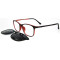 Latest model Fashion design TR90 Frame Magnetic Clip On Sunglasses Frame with Polarized Lens for adults
