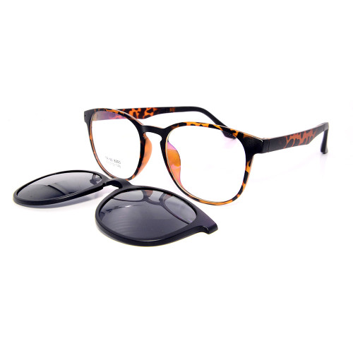Lunettes de soleil conduite de conception en gros Vogue TR90 Frame Clip magnétique sur les lunettes de soleil avec lentille polarisée hommes femmes