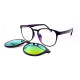 Wholesale Vogue design driving sunglasses TR90 Frame Magnetic Clip On Sunglasses with Polarized Lens men women