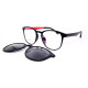 Wholesale Vogue design driving sunglasses TR90 Frame Magnetic Clip On Sunglasses with Polarized Lens men women