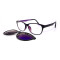Portable Magnetic sunglasses Ultem Optical Frame Clip On Sunglasses with Polarized Lens men women