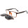 Clip magnético del marco durable de encargo de las gafas de sol de Ultem de la fábrica en las gafas de sol con la lente polarizada