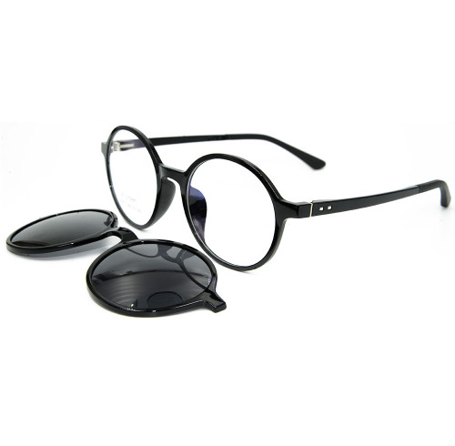 European Durable high End Ultem Sunglasses Frame Magnetic Clip On Sunglasses with Polarized Lens