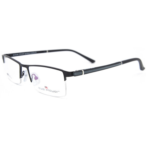Dernières nouveau style de la mode top vente halfrim lunettes métal carré optique montures de lunettes pour hommes