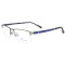 Latest new fashion style top selling halfrim eyewear metal square optical glasses frames for men