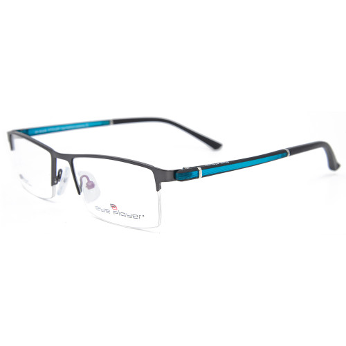 أحدث الأزياء نمط جديد مبيعا halfrim النظارات المعدنية مربع النظارات البصرية إطارات للرجال