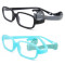 Wholesale factory custom soft children eyeglasses 14 colors TR90 Flexible baby kids optical frame