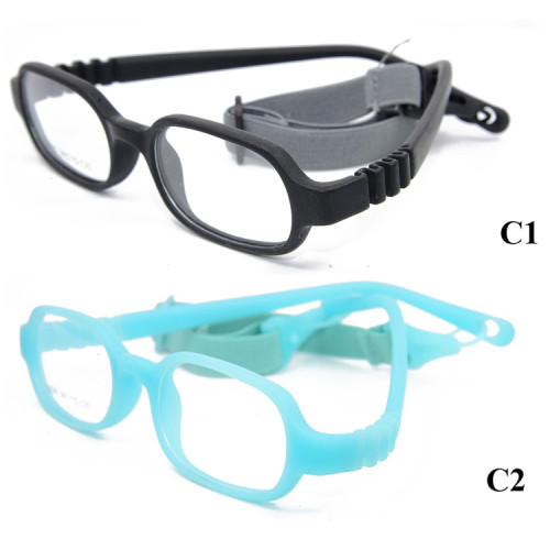 Toptan sıcak satış yumuşak çocuk gözlük çerçevesi 14 renkli TR90 Esnek bebek çocuk optik çerçeve