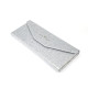 Wholesale New Fashion design Easy to carry and Folding Silver Cardboard Eye Glasses Case