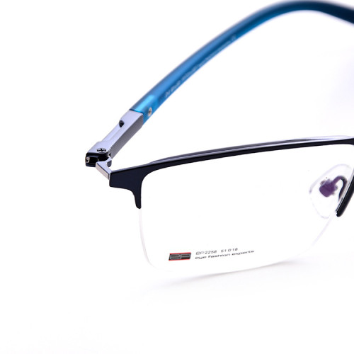 Venta superior Nuevo diseño de moda montura de gafas de metal de calidad duradera gafas de marcos ópticos para hombres