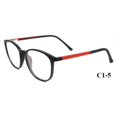 Dernière mode adultes de style durable lunettes rondes ultra léger TR90 optique montures de lunettes pour hommes