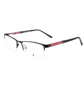 أحدث مخصص الساخن بيع دائم الربيع الرجال النظارات المعدنية halfrim إطارات النظارات البصرية