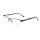 Dernières personnalisé vente chaude durable flexible printemps hommes lunettes métal halfrim optique lunettes cadres