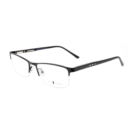 Los últimos marcos de los vidrios ópticos del halfrim del metal de las gafas flexibles de los hombres de la primavera de la última venta caliente de encargo