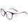 Cadres de lunettes optiques en acétate de lunettes de diamants en métal durable durables de mode pour les femmes