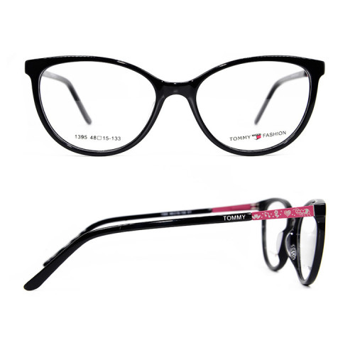 نموذج جديد أزياء نمط الأزهار الأطفال النظارات البيضاوي خلات النظارات البصرية الإطار للأطفال