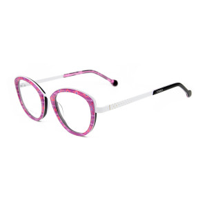 Nouvelle usine de porcelaine ronde personnalisée lunettes de chat acétate lunettes métalliques montures optiques pour enfants