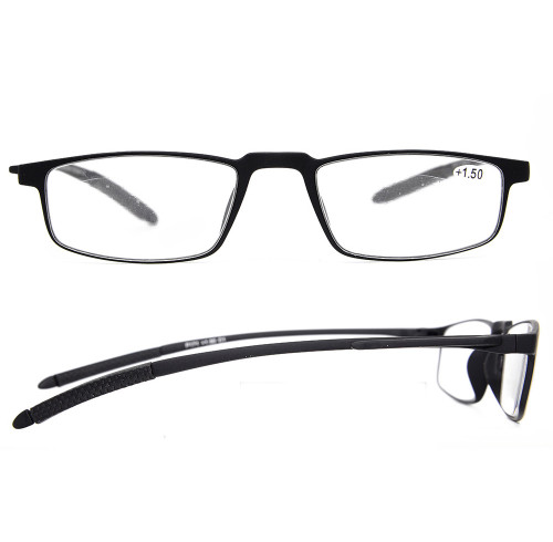Yumuşak kalite basit moda stil gözlük çerçeveleri TR90 erkekler kadınlar için ince optik okuma gözlükleri