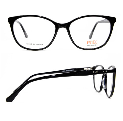 Los anteojos hechos a mano del nuevo diseño de moda listo enmarcan las lentes ópticas del acetato fino para las mujeres