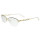 Top vente nouvelle mode style diamant halfrim lunettes cadres en métal optique lunettes cadre pour femme