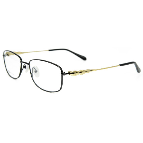 El nuevo diseño de moda de lujo de la fábrica enmarca las gafas ópticas del metal cómodo