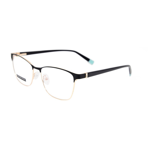 En gros populaire design de mode diamant femmes lunettes en métal optique montures de lunettes pour dames