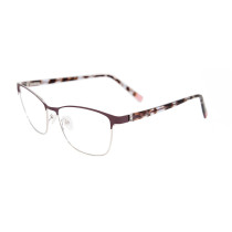 Wholesale popular fashion design diamond women eyeglasses metal optical eyewear frames for ladies